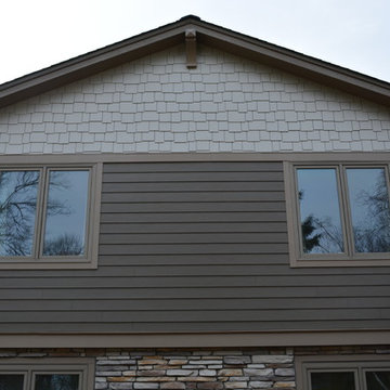 Hardie Staggered Shake Cobblestone - Photos & Ideas | Houzz